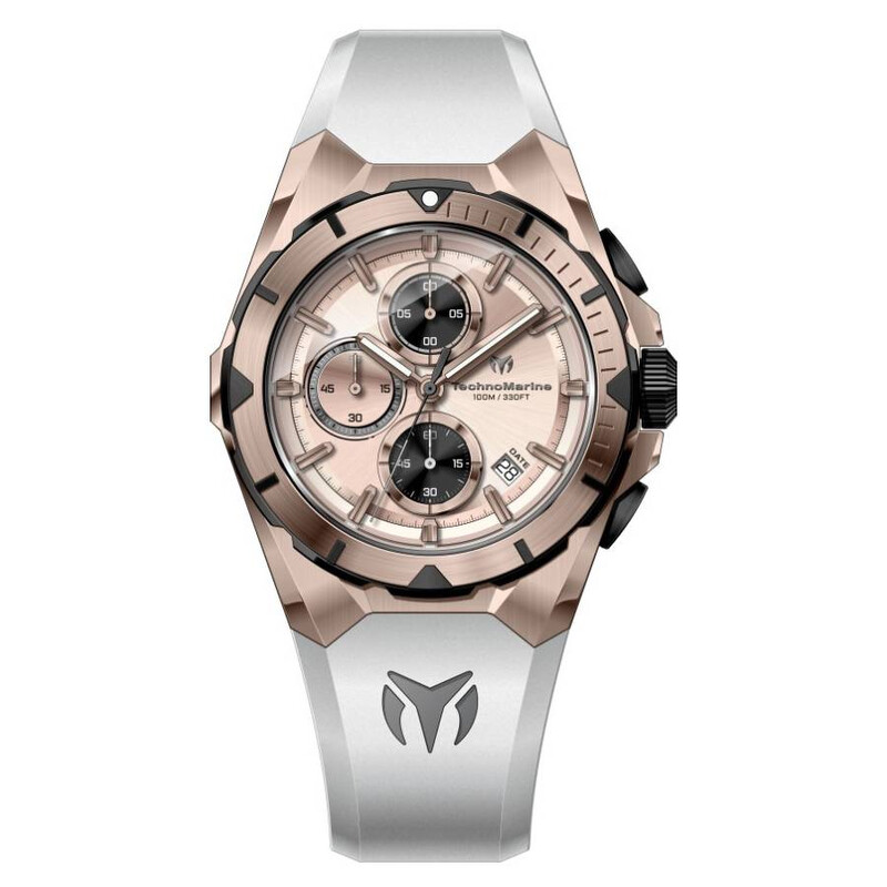 Technomarine Ocean Chronograph Quartz Rose Gold Dial Men's Watch