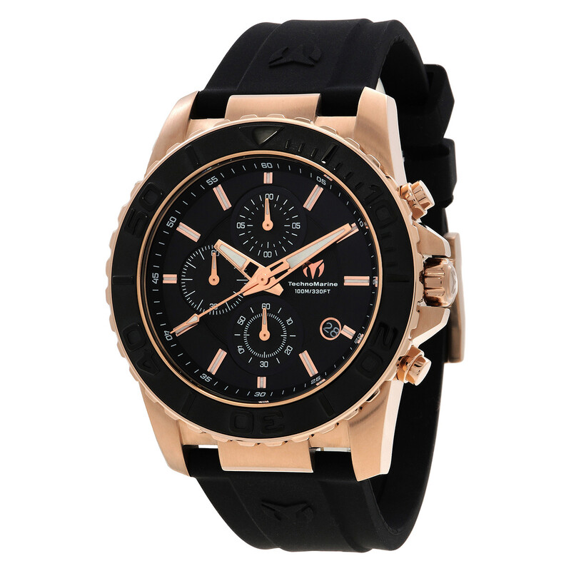 Technomarine Sea Chronograph Quartz Black Dial Men's Watch TM