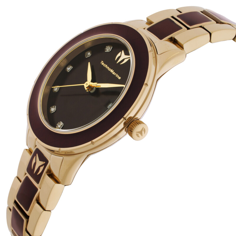 Technomarine Sea Quartz Brown Dial Ladies Watch TM-725058