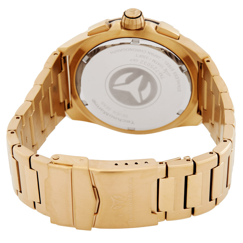 Technomarine Seven Seas Chronograph GMT Quartz Gold Dial Men's