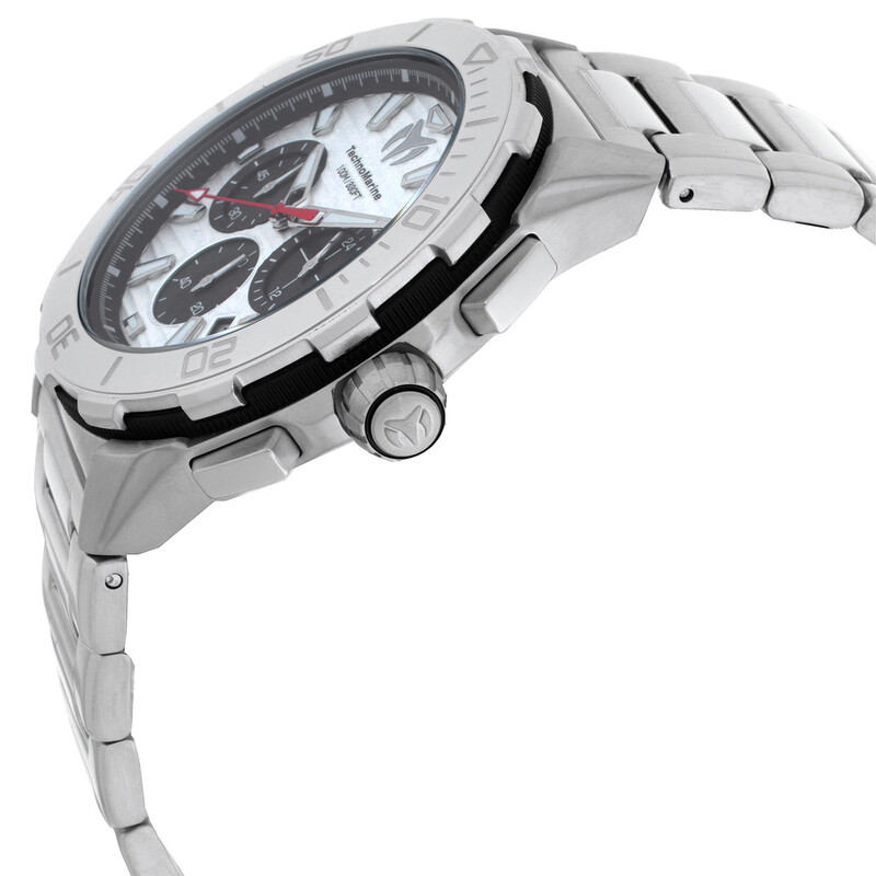 Technomarine Seven Seas Chronograph GMT Quartz Silver Dial Men's