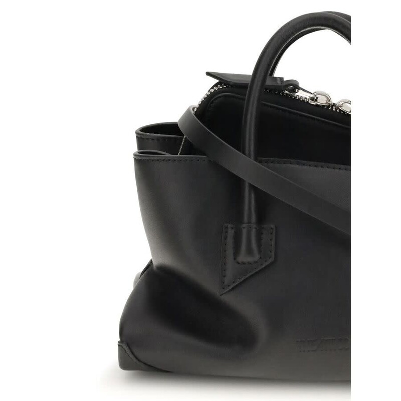 The Attico La Passeggiata Top Handle Bag — Black