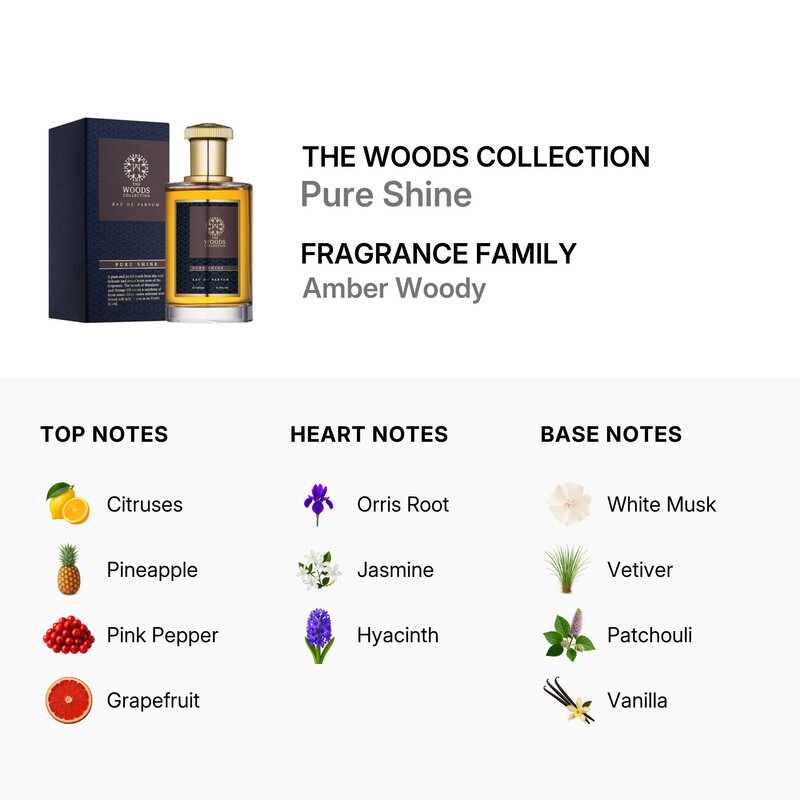 The Woods Collection Unisex Pure Shine EDP 3.3 oz Fragrances