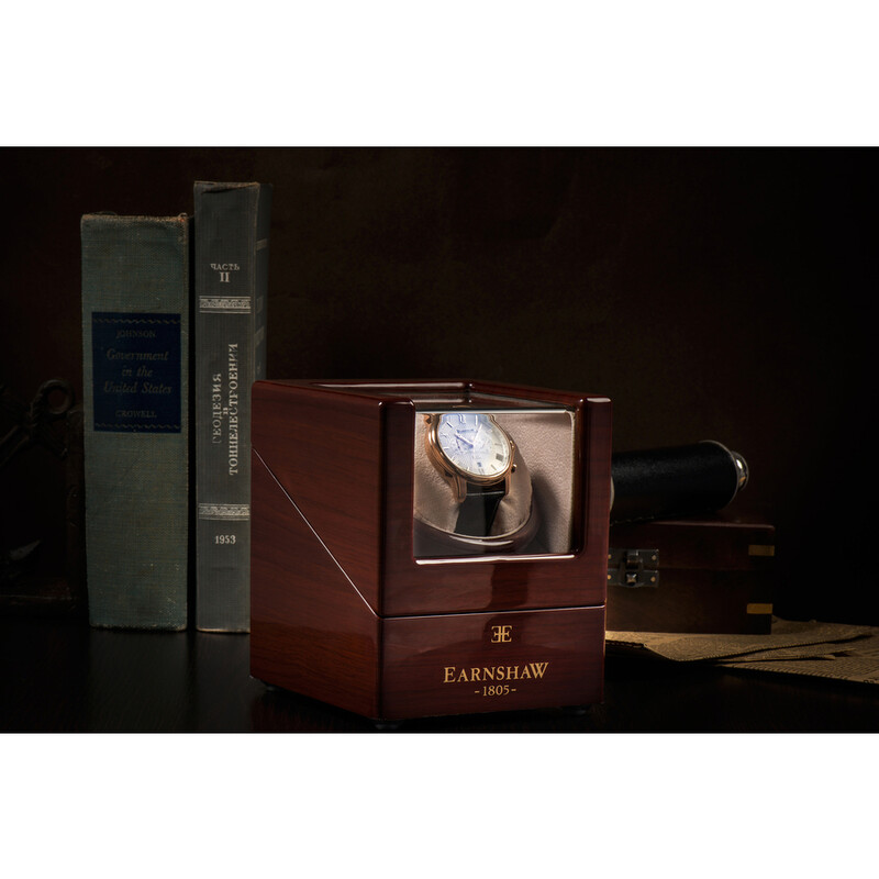 Thomas Earnshaw Brown Wooden Winder Box ES-WBOX-01 194595050721