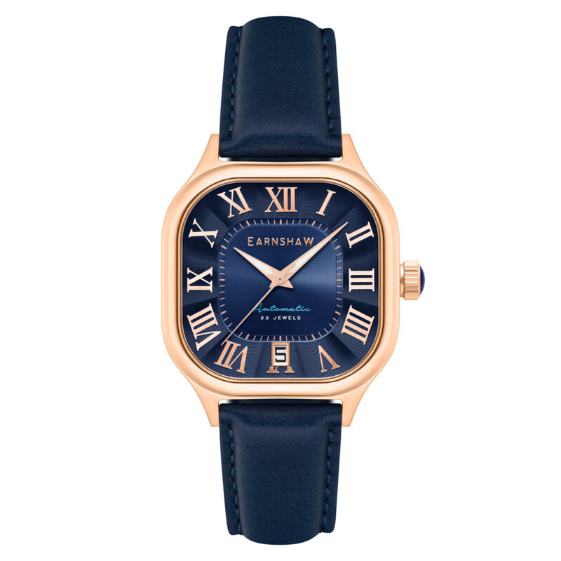Thomas Earnshaw Coussin Automatic Blue Dial Men's Watch ES-8284-03
