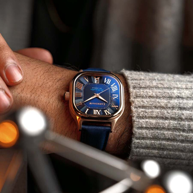 Thomas Earnshaw Coussin Automatic Blue Dial Men's Watch ES-8284-03