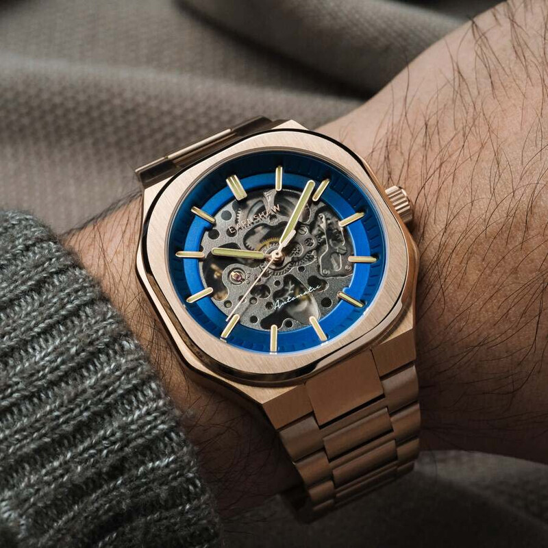 Thomas Earnshaw Exeter Automatic Blue Dial Men's Watch ES-8300-66 ...