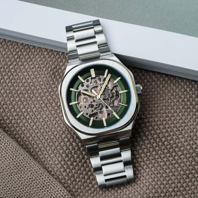 Thomas Earnshaw Exeter Automatic Green Dial Men's Watch ES-8300-44 ...