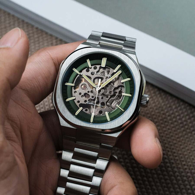 Thomas Earnshaw Exeter Automatic Green Dial Men's Watch ES-8300-44 ...