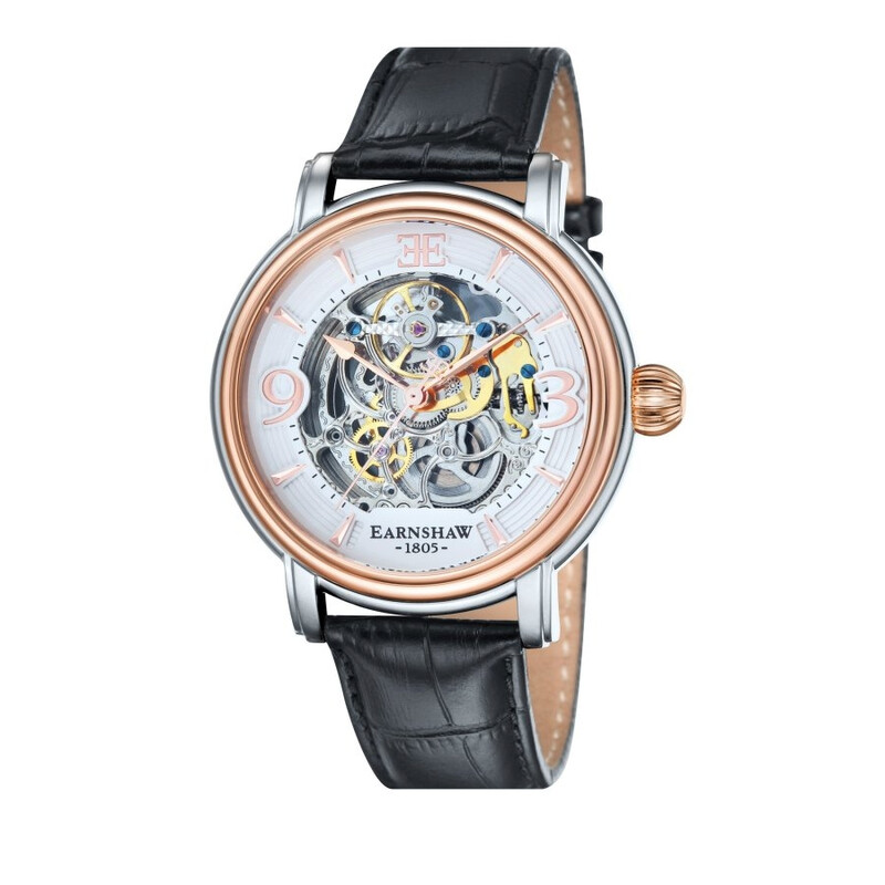 Thomas Earnshaw Longcase Automatic White Dial Men's Watch ES-8011