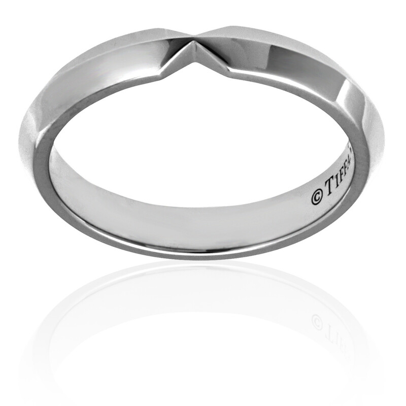 Tiffany & Co. Setting Ring Nesting Narrow Band Ring, Size 5.5