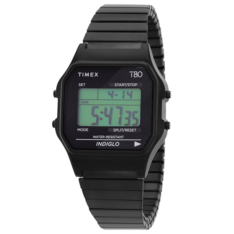 TIMEX T80 デジタル腕時計 Timex 80 Alarm Quartz Digital Expansion Band Unisex Watch