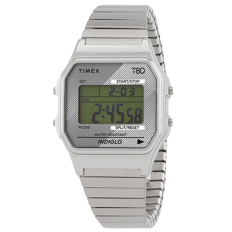 Timex 80 Alarm Quartz Digital Expansion Band Unisex Watch 