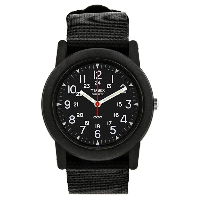 Timex Camper Black Dial GMT Men's T18581 0753048964246 - Watches
