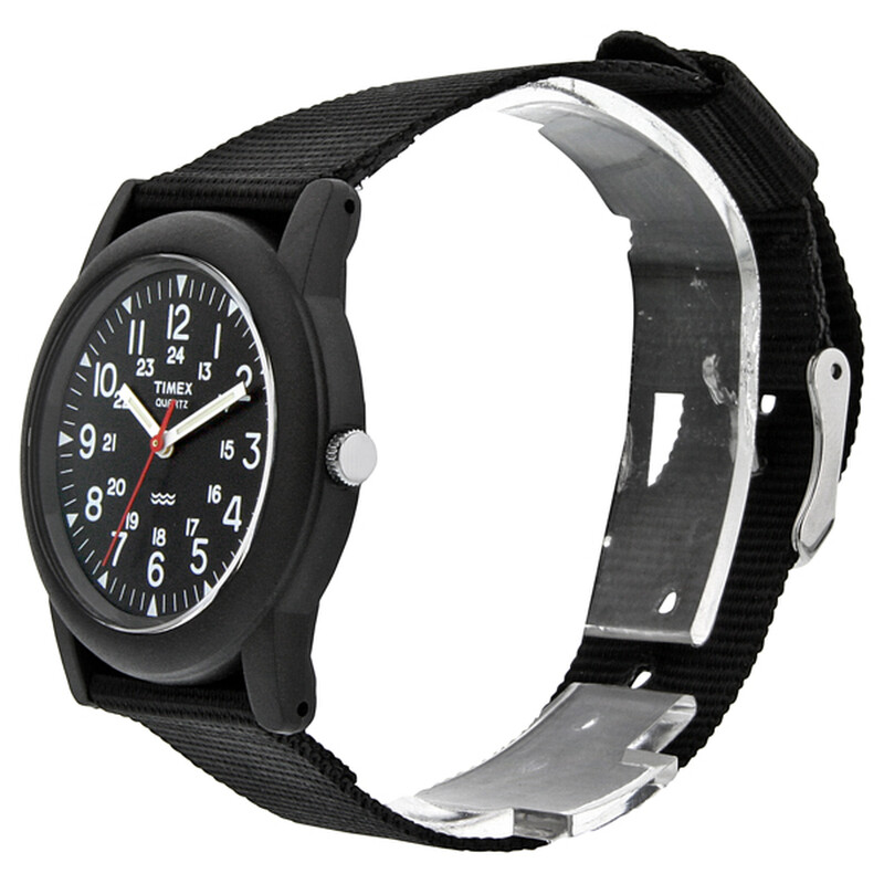 Timex Camper Black Dial GMT Men's T18581 0753048964246 - Watches
