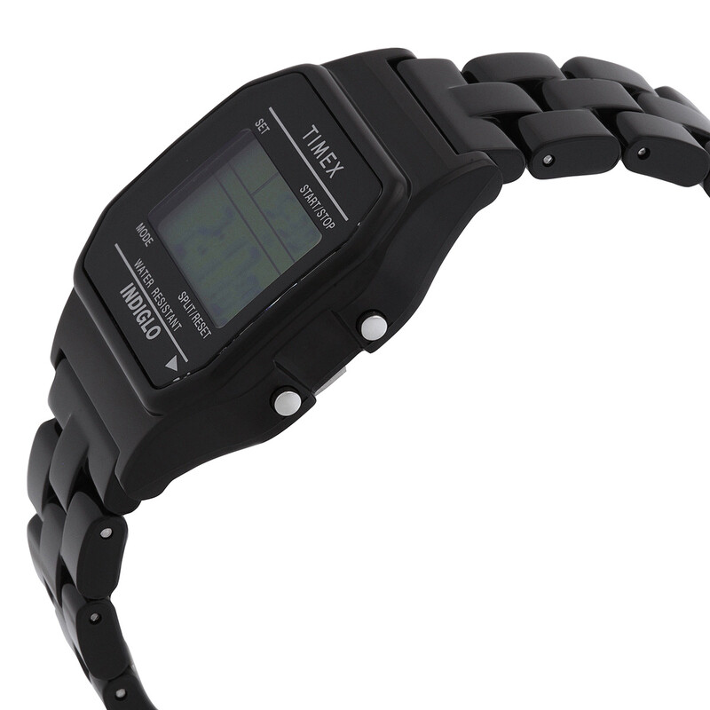 時計 TIMEX WDS-TIMEX-02 CLASSIC DIGITAL BLACK Timex Classic Quartz Digital Black Dial Watch TW2V20000