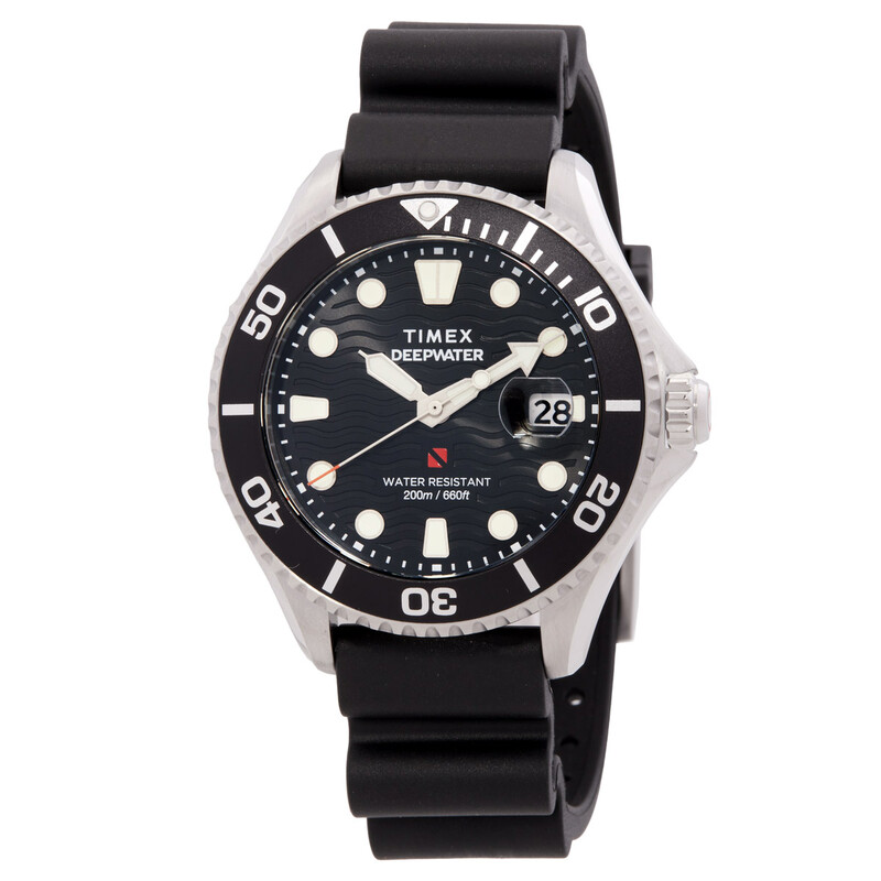 Timex Deepwater Quartz Black Dial Men's Watch TW2W81600VQ