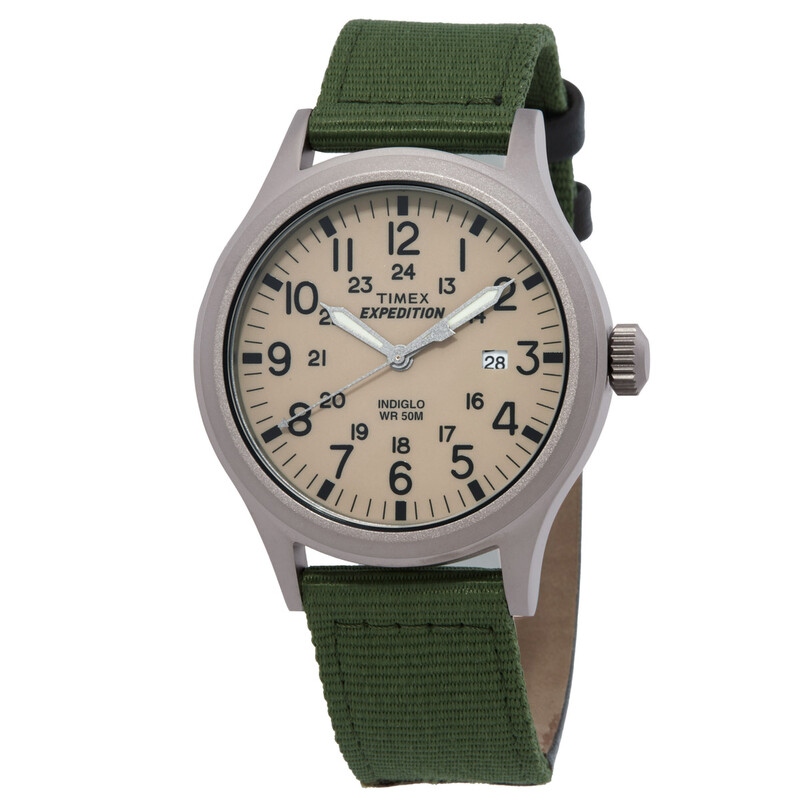 美品 TIMEX エクスペディション スカウト TW4B06800 Timex Expedition Quartz Beige Dial Watch TW4B06800 753048654987