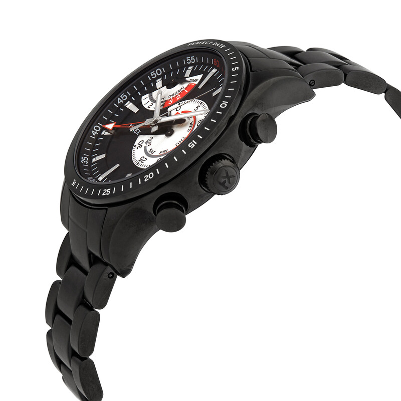 Timex Intelligent Quartz Chrono Timer Black Dial Men's Watch