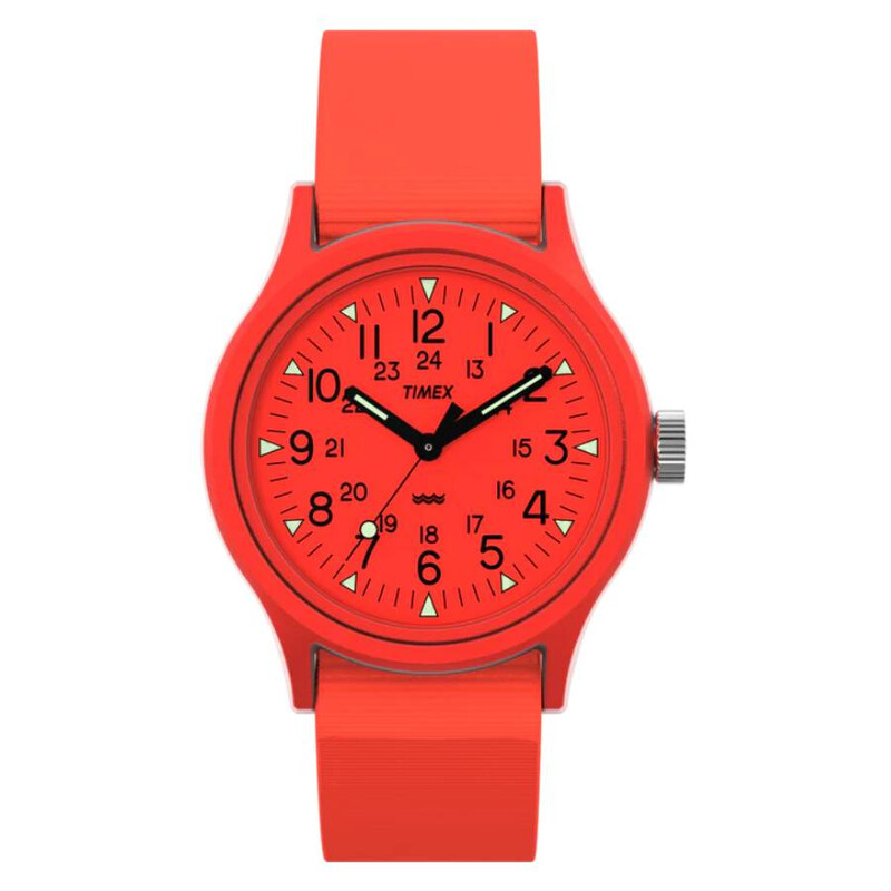 Timex Military MK1 Quartz Orange Dial Men's Watch TW2W91300