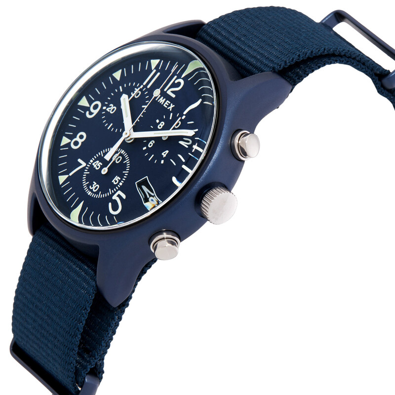 Timex MK1 Chronograph Quartz Blue Dial Men's Watch TW2R67600