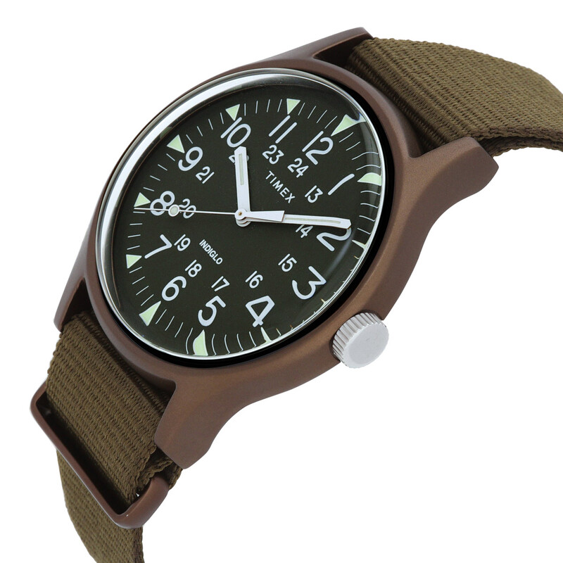 Timex MK1 Quartz Green Dial Men's Watch TW2R37500 TW2R37500VQ