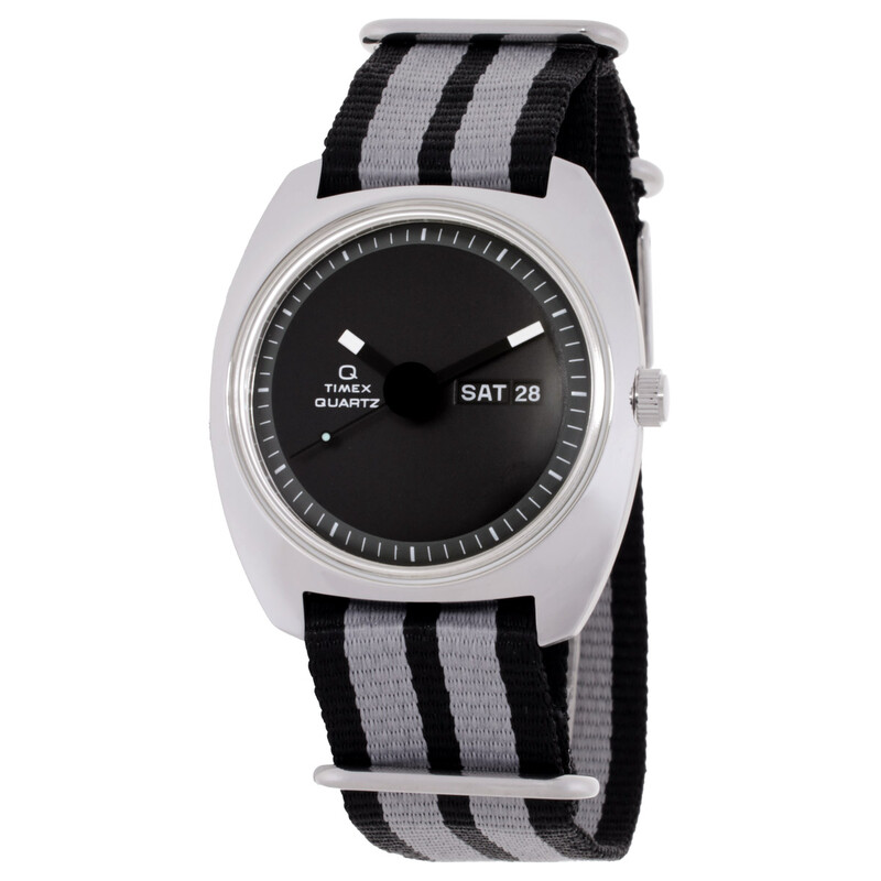 Timex Q 1975 Enigma Quartz Black Dial Watch TW2Y34600 194366435108