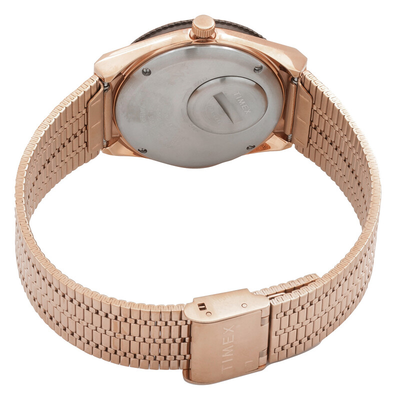 【美品】TIMEX Q ローズゴールド 38mm クォーツ Timex Q Quartz Cream Dial Ladies Watch TW2U95700VQ 194366129618