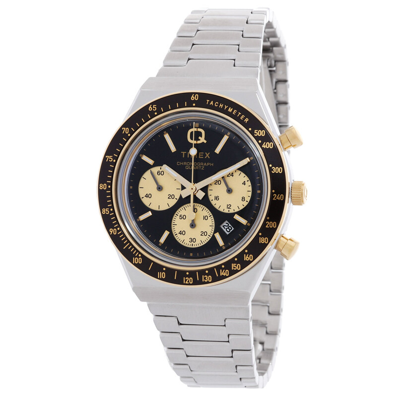 Timex Two-Tone Stainless Steel Watch - Black Dial Men main image 2