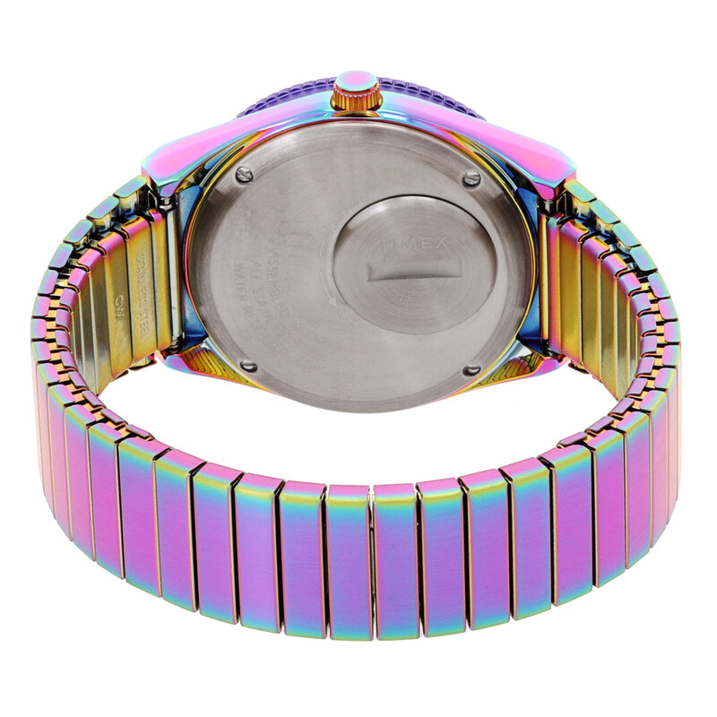 Timex Q Timex Iridescence Quartz Expansion Band Ladies Watch