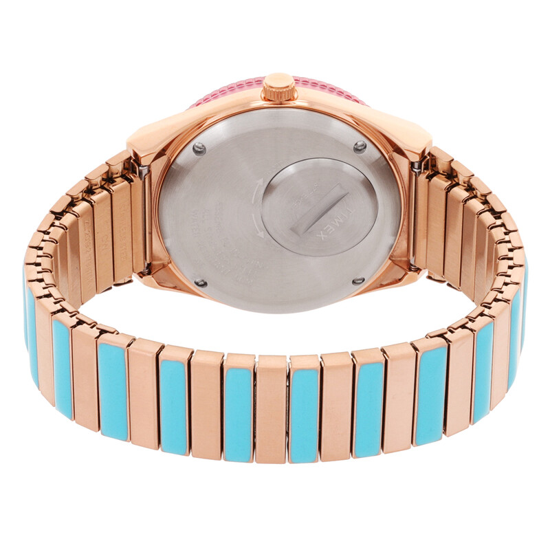 Timex Q Timex Malibu Quartz Pink Dial Ladies Watch TW2U81500