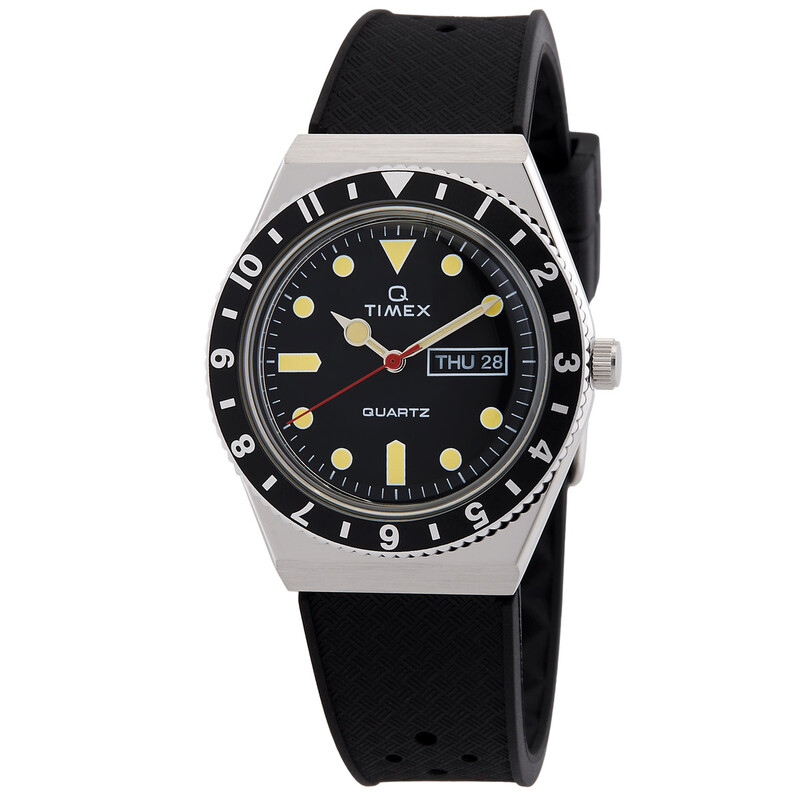 Timex Q Timex Quartz Black Dial Men's Watch TW2V32000 194366193664