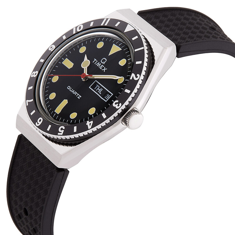 Timex Q Timex Quartz Black Dial Men's Watch TW2V32000 194366193664