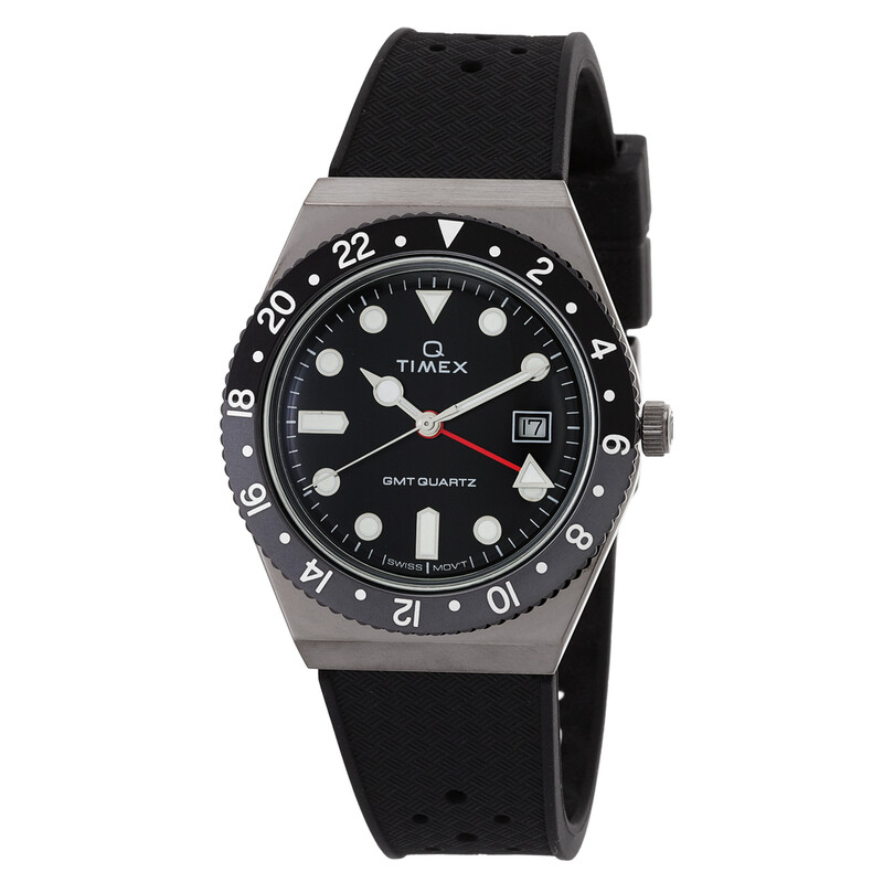 Timex Q Timex Quartz Black Dial Men's Watch TW2V38200 TW2V38200ZV