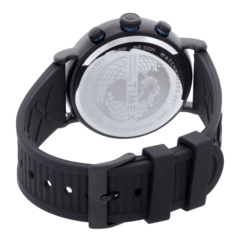 Timex Standard Chronograph Quartz Black Dial Men display picture 3
