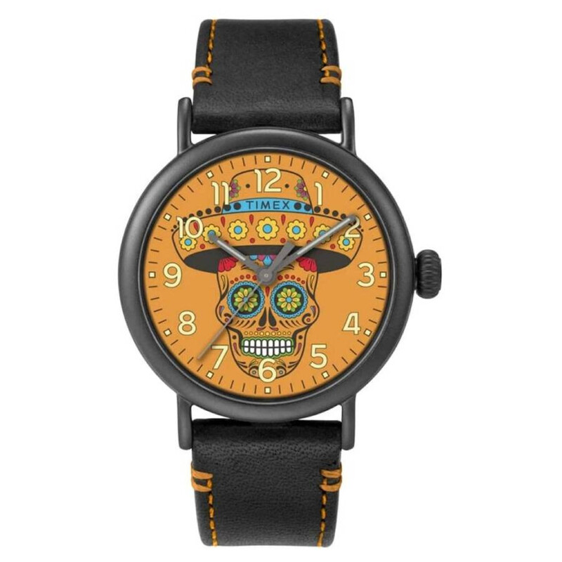 Timex Standard Dia De Los Muerto Quartz Orange Dial Men's Watch