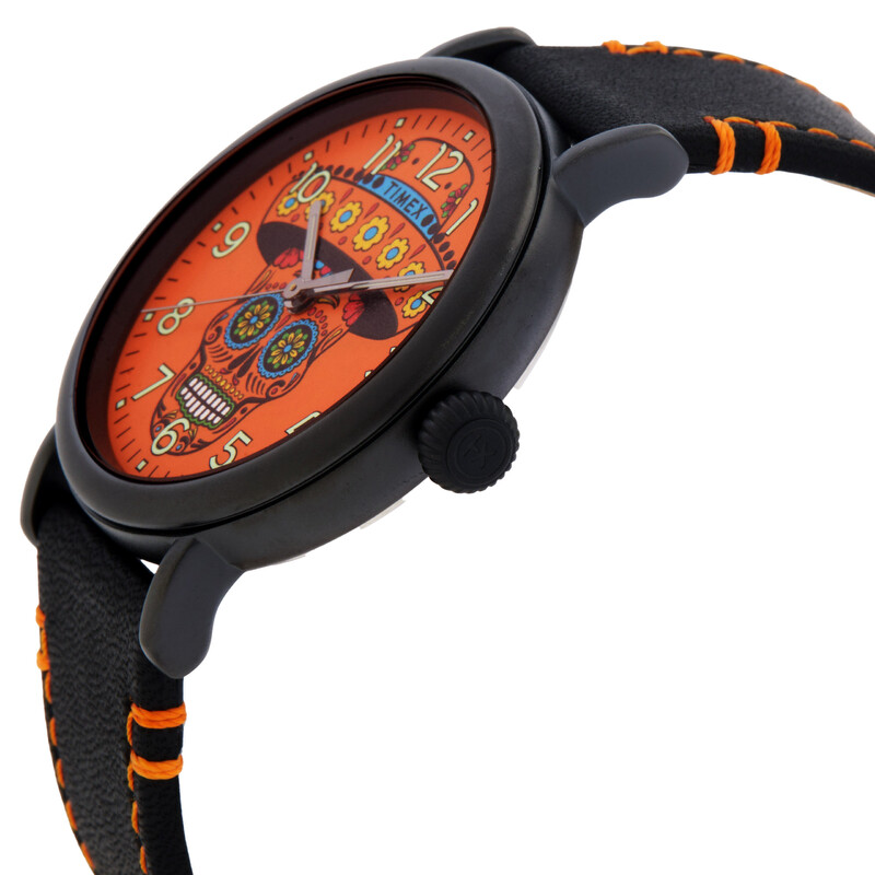 Timex Standard Dia De Los Muerto Quartz Orange Dial Men's Watch