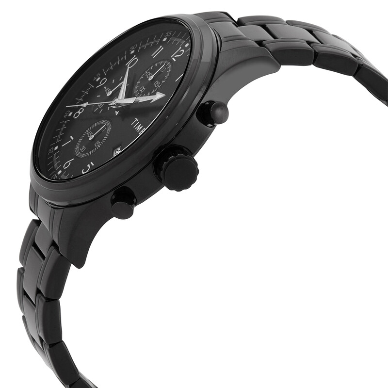 Timex Trend Chronograph Quartz Black Dial Men's Watch TW2Y01600
