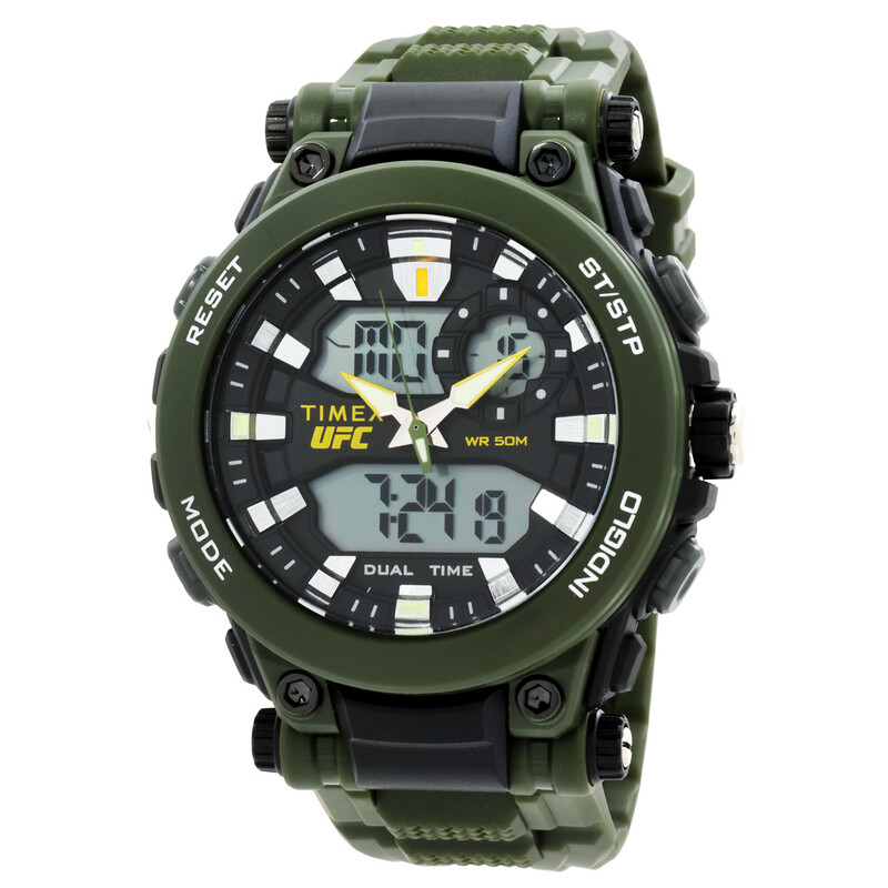 Timex UFC Impact Alarm Quartz Analog-Digital Black Dial Men's