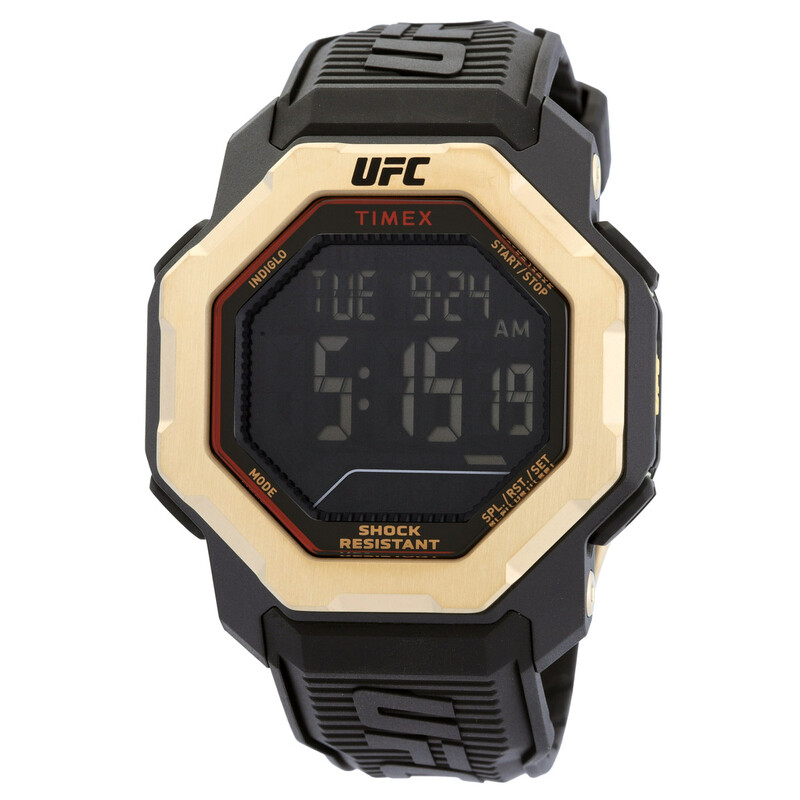 Timex UFC Knockout Alarm Quartz Digital Black Dial Men's Watch ...