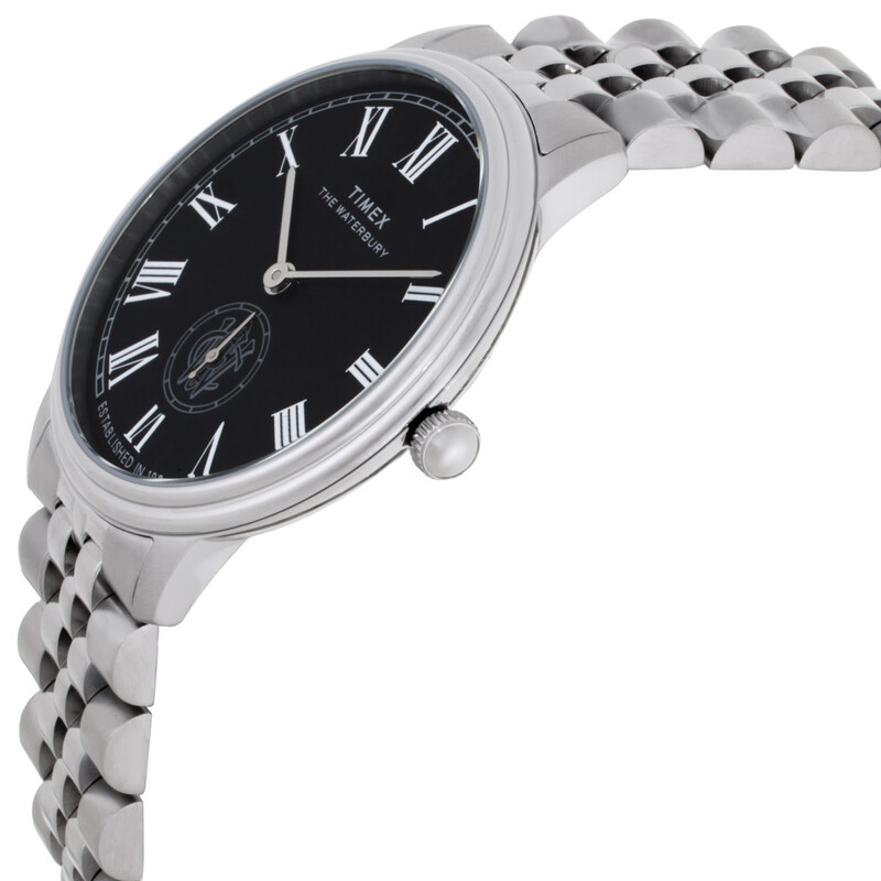 Timex Waterbury Metropolitan Quartz Black Dial Watch TW2Y23300