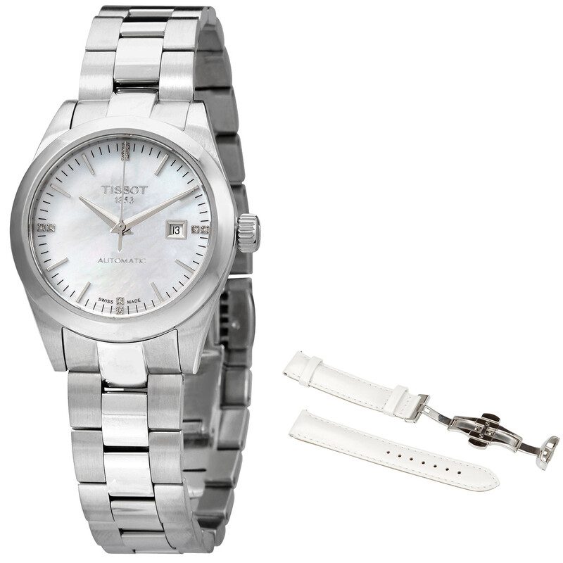 Tissot Automatic Diamond White Mother of Pearl Dial Ladies  display picture 1