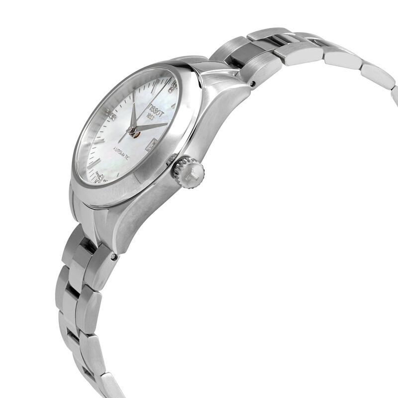 Tissot Automatic Diamond White Mother of Pearl Dial Ladies  display picture 3