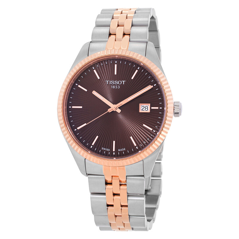 Tissot Ballade Quartz Brown Dial Men display picture 3