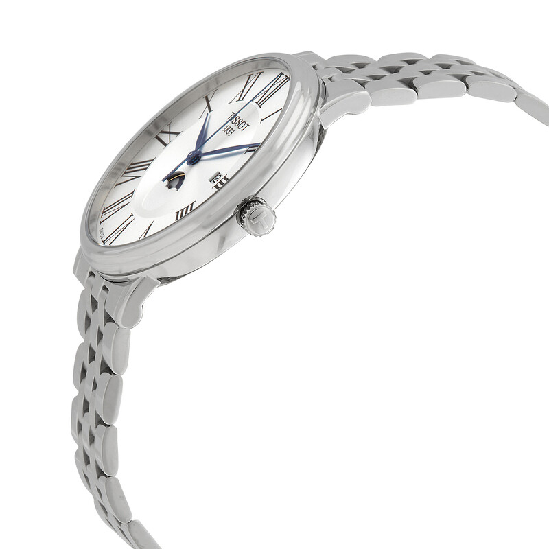 NWT Tissot Carson Moon Phase Quartz Silver Dial Men\'s Watch Tissot Carson Moon Phase Quartz Silver Dial Men main image 2