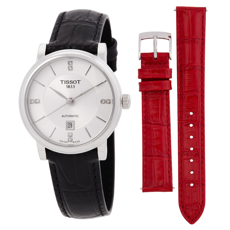 Tissot Carson Silver-tone Dial Ladies Watch T1222071603601 7611608303276 -  T-Classic, Carson - Jomashop