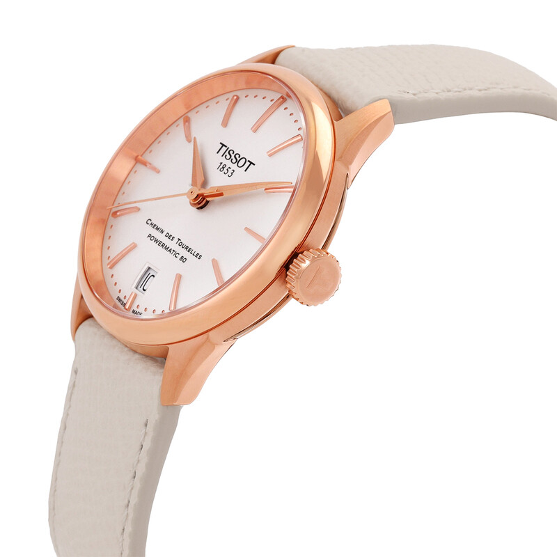 Tissot Chemin Des Tourelles Automatic Silver Dial Ladies Watch