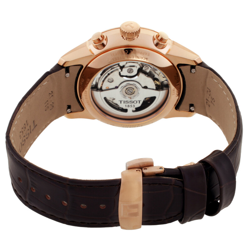 Tissot Chemin Des Tourelles Chronograph Automatic Brown Dial Men's