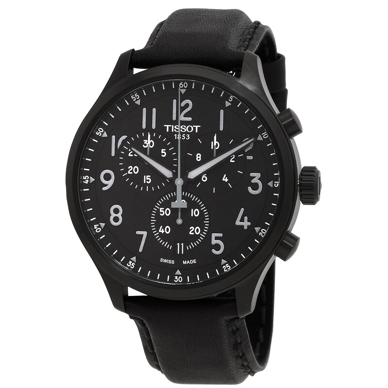 T Tissot Chrono XL Chronograph Quartz Black Dial Men's Watch T116