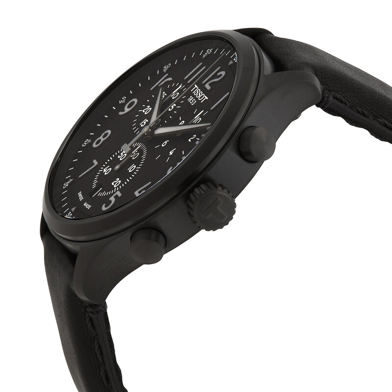 Tissot Chrono XL Chronograph Quartz Black Dial Men's Watch T116
